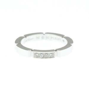 CARTIER Authentic 18k Silver Diamond Maillon Panthere Ring